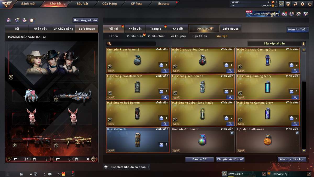 shop acc cf uy tin gia re